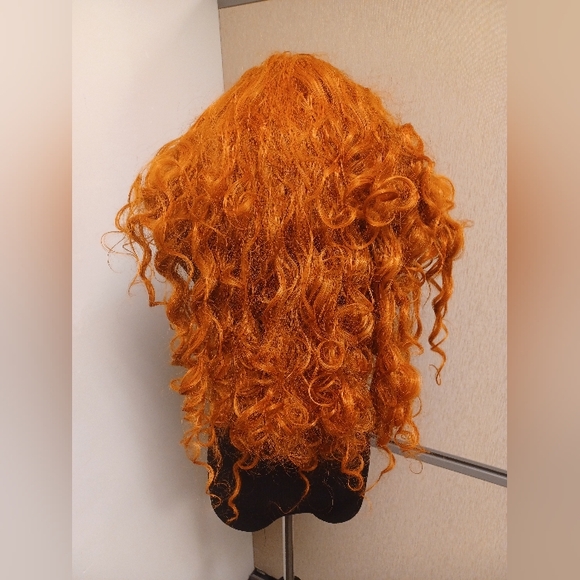 Pre-owned Adult Costume Cosplay Red Curly Wig - Picture 6 of 6